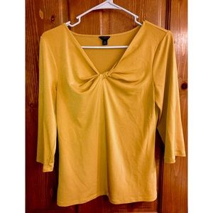 Ann Taylor Twisted Neckline Blouse | M